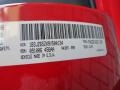 PRN: Viper Red 2009 Dodge Viper SRT-10 Color Code