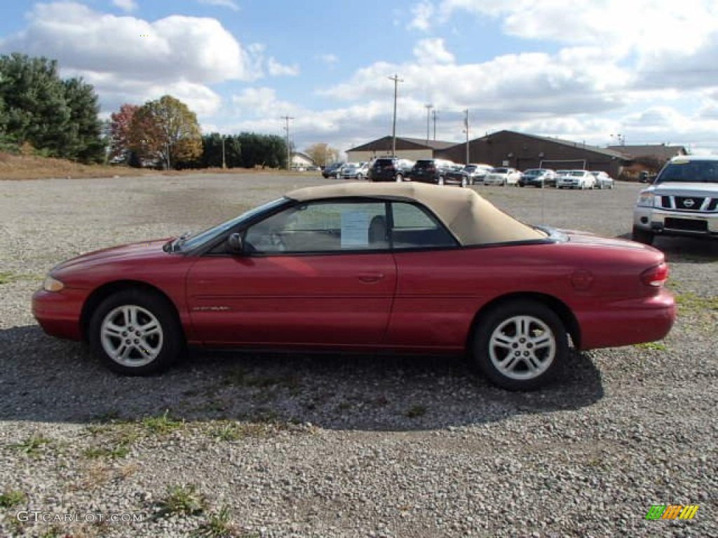 1997 Sebring JXi Convertible - Candy Apple Red Pearl / Camel photo #1