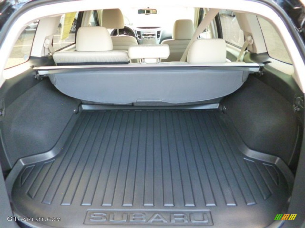 2011 Outback 2.5i Premium Wagon - Crystal Black Silica / Warm Ivory photo #6
