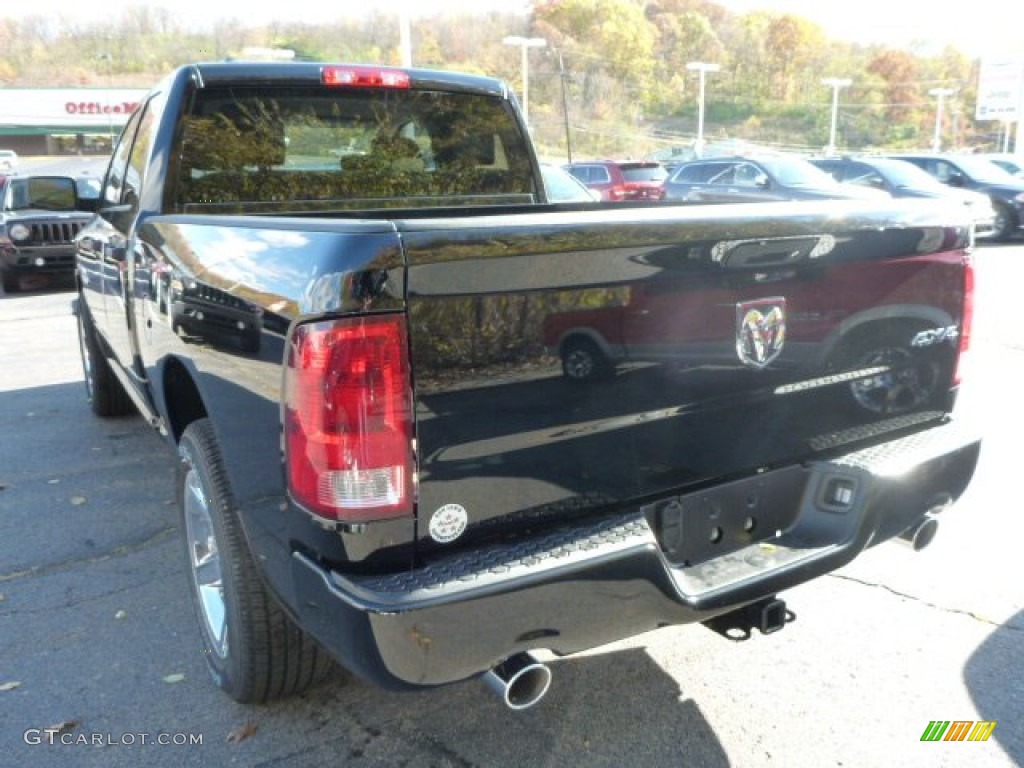 2014 1500 Express Quad Cab 4x4 - Black / Black/Diesel Gray photo #3