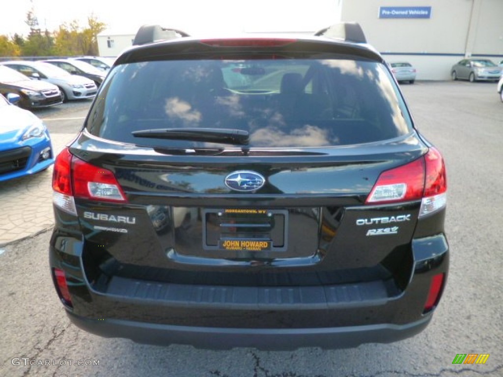 2011 Outback 2.5i Premium Wagon - Crystal Black Silica / Warm Ivory photo #10
