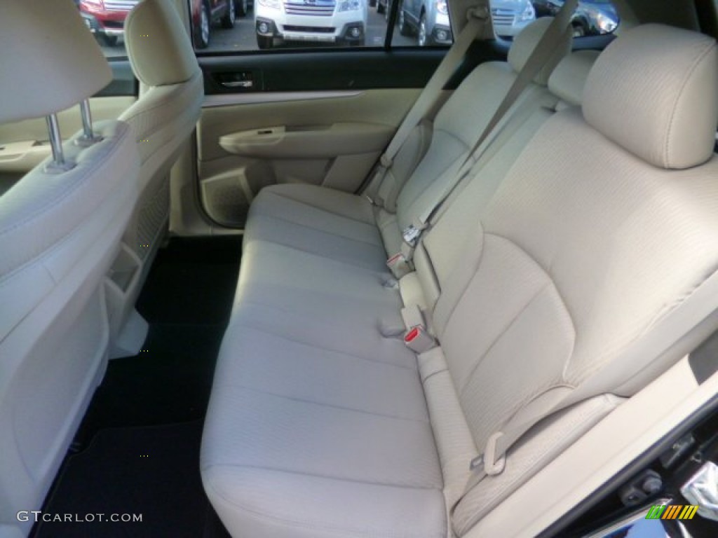 2011 Outback 2.5i Premium Wagon - Crystal Black Silica / Warm Ivory photo #14