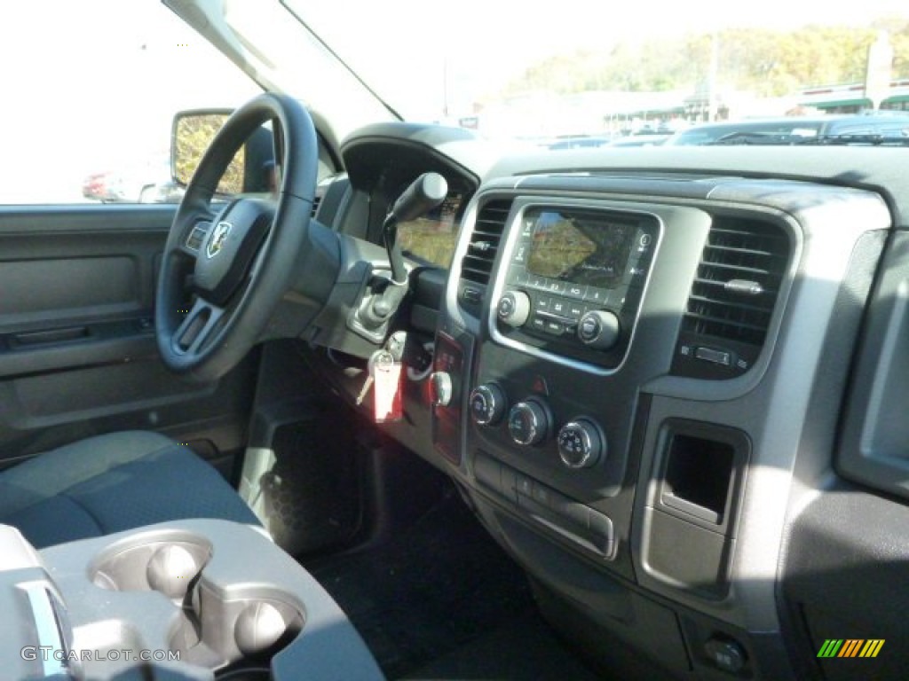 2014 1500 Express Quad Cab 4x4 - Black / Black/Diesel Gray photo #8