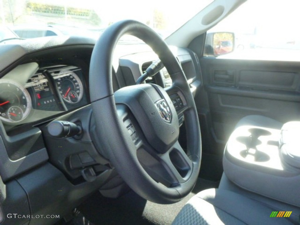 2014 1500 Express Quad Cab 4x4 - Black / Black/Diesel Gray photo #18