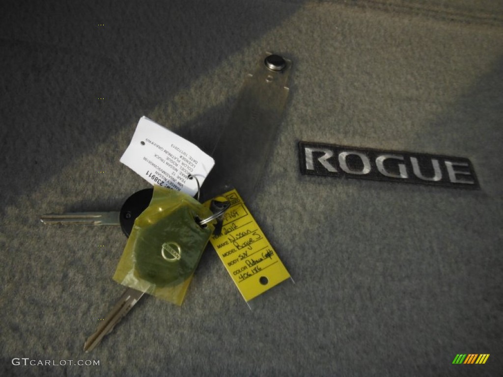 2012 Rogue S AWD - Platinum Graphite / Gray photo #10