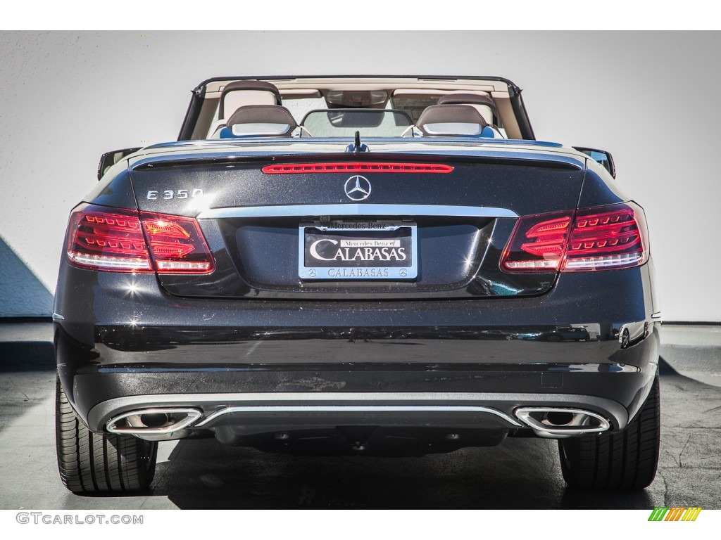 2014 E 350 Cabriolet - Obsidian Black Metallic / Silk Beige/Espresso Brown photo #3