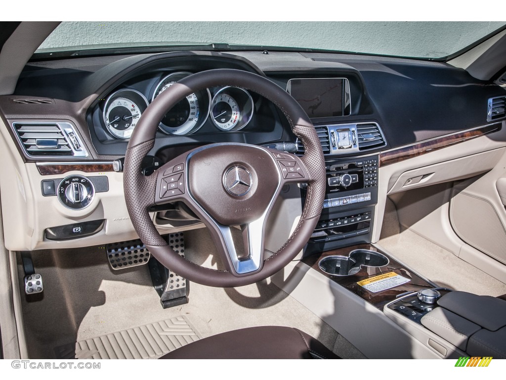 2014 E 350 Cabriolet - Obsidian Black Metallic / Silk Beige/Espresso Brown photo #5