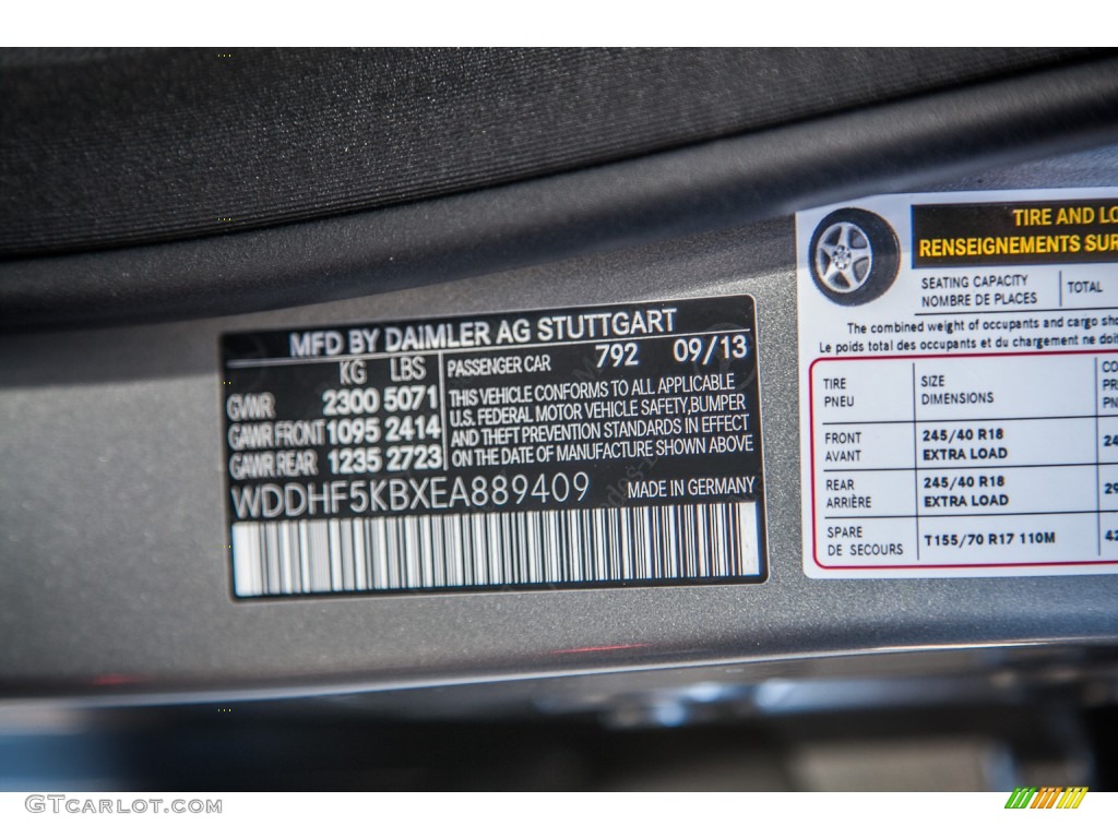 2014 E 350 Sport Sedan - Paladium Silver Metallic / Black photo #7