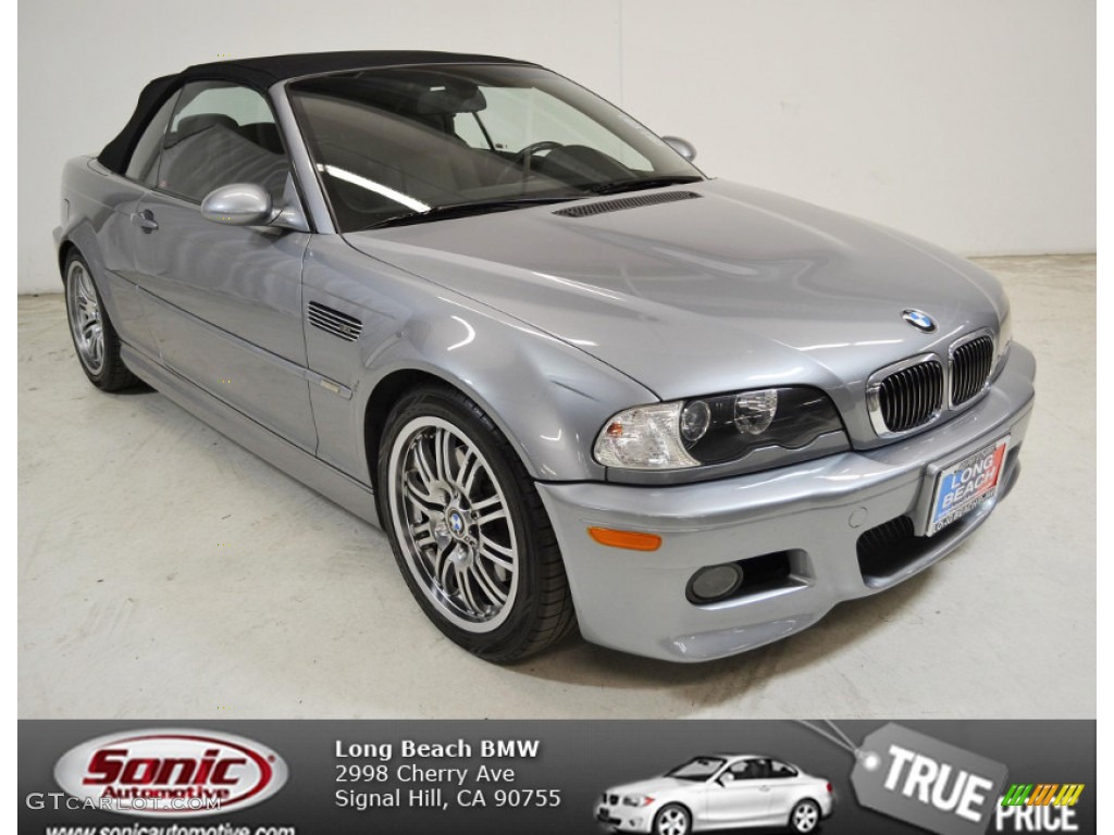 2004 M3 Convertible - Silver Grey Metallic / Black photo #1