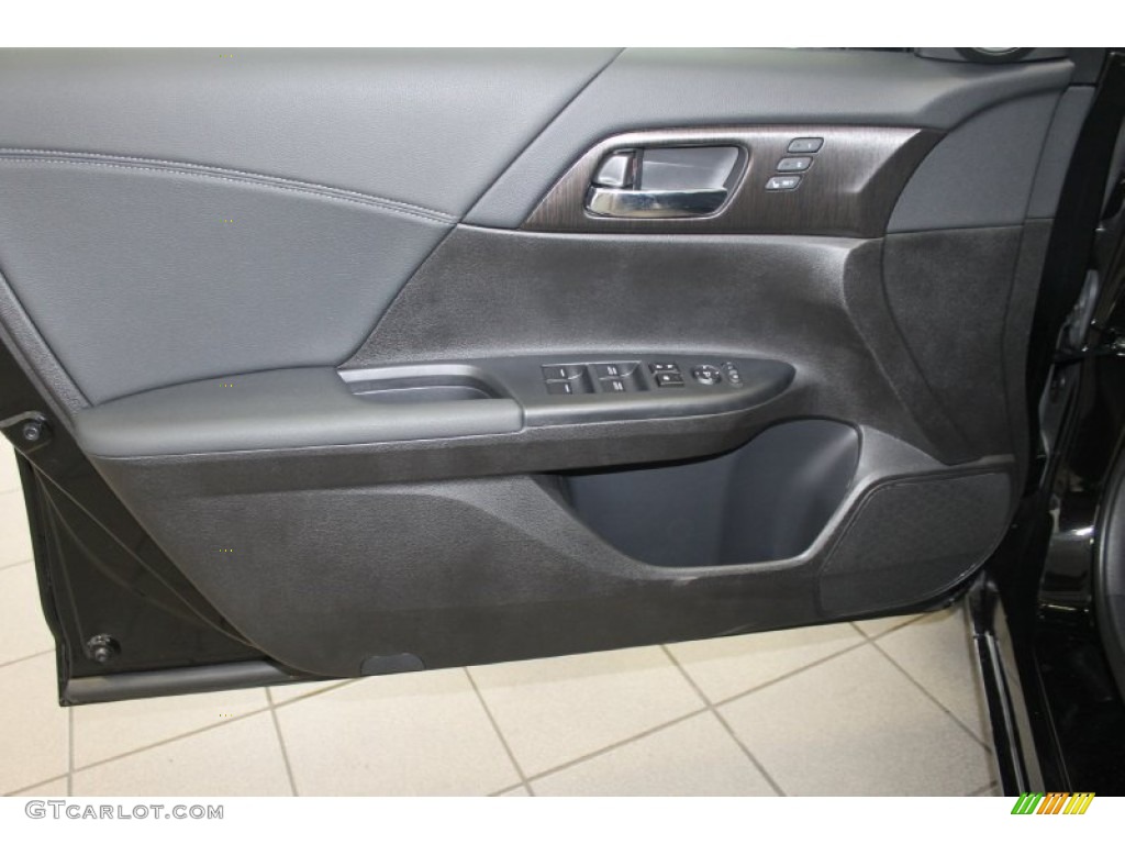 2014 Accord EX-L Sedan - Crystal Black Pearl / Black photo #10