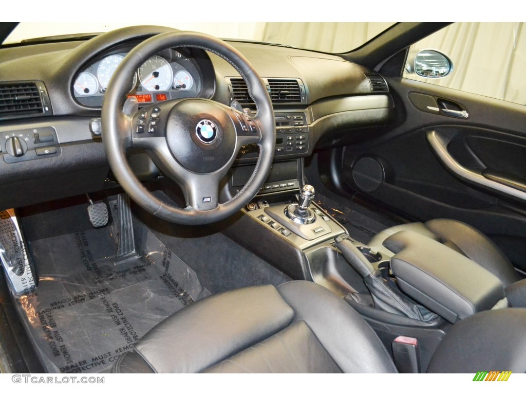 Black Interior 2004 BMW M3 Convertible Photo #87516394