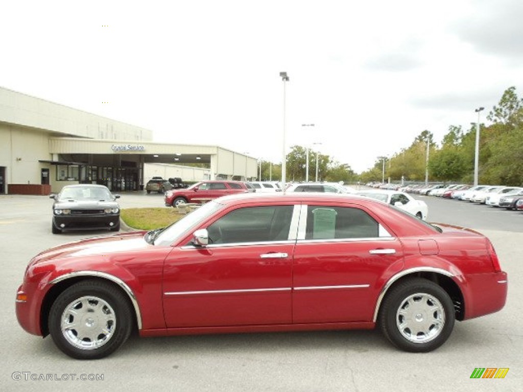 2007 300 Touring - Inferno Red Crystal Pearlcoat / Dark Slate Gray/Light Graystone photo #2