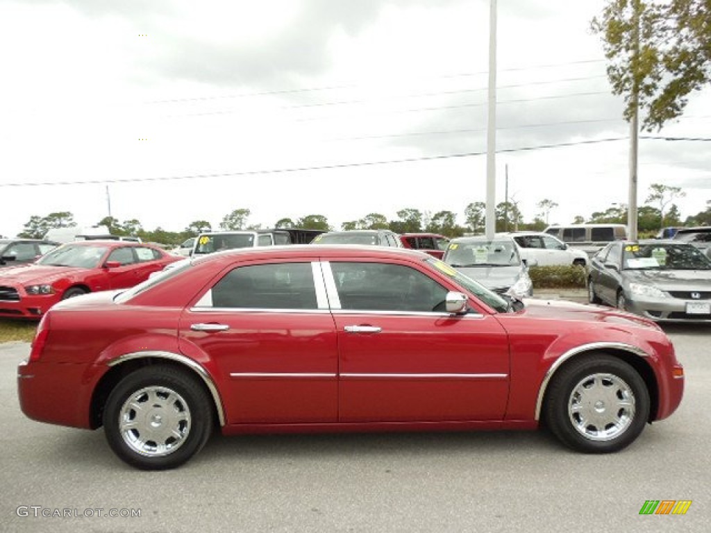 2007 300 Touring - Inferno Red Crystal Pearlcoat / Dark Slate Gray/Light Graystone photo #9