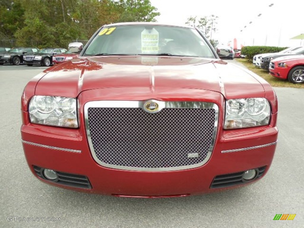 2007 300 Touring - Inferno Red Crystal Pearlcoat / Dark Slate Gray/Light Graystone photo #13