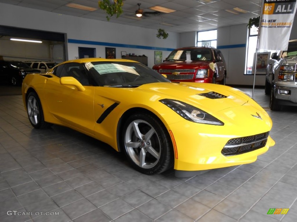 Velocity Yellow Tintcoat 2014 Chevrolet Corvette Stingray Coupe Exterior Photo #87519500