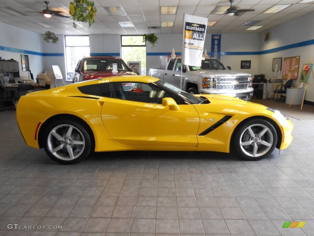 Velocity Yellow Tintcoat 2014 Chevrolet Corvette Stingray Coupe Exterior Photo #87519532