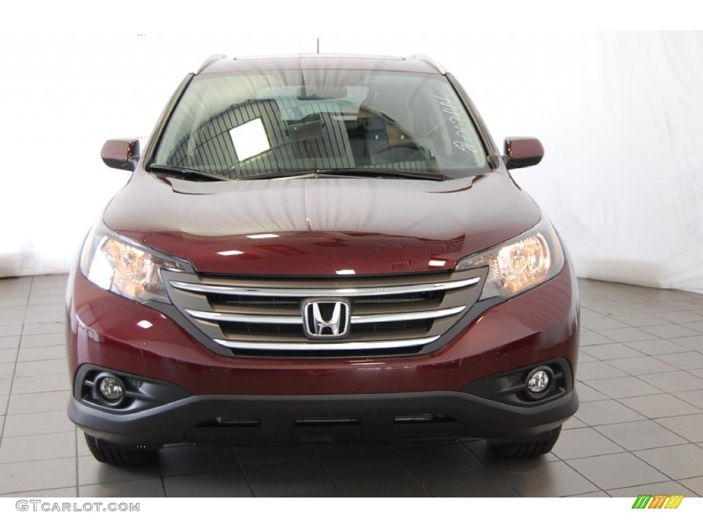 2014 CR-V EX-L - Basque Red Pearl II / Gray photo #4