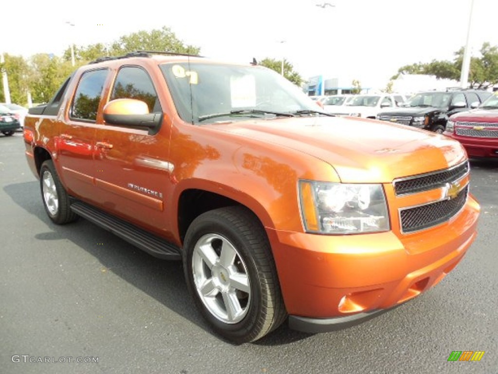 2007 Avalanche LTZ - Sunburst Orange Metallic / Ebony/Light Cashmere photo #11