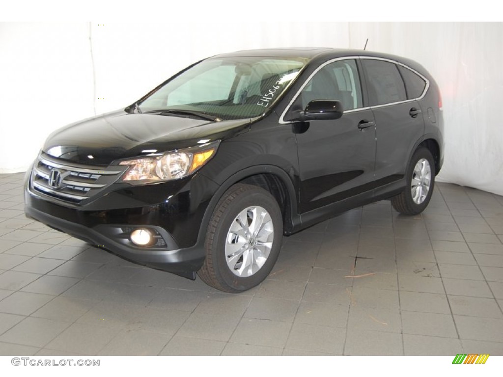 2014 CR-V EX - Crystal Black Pearl / Black photo #5