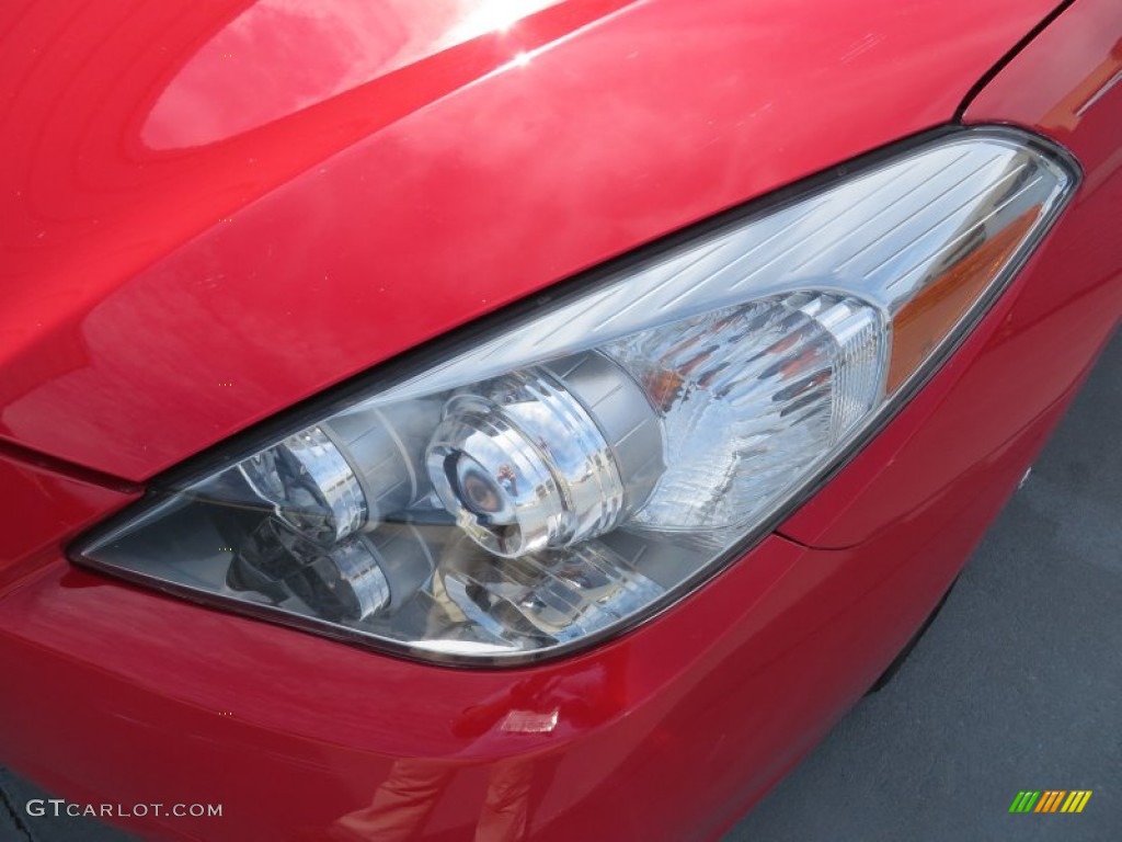 2008 Solara SLE V6 Convertible - Super Red 5 / Dark Stone photo #11