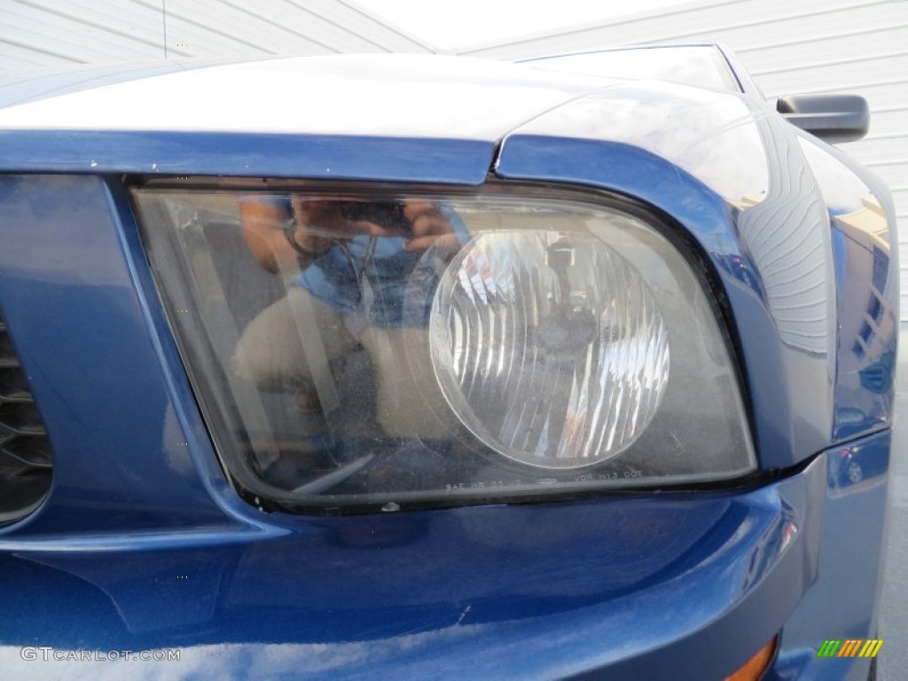 2007 Mustang V6 Premium Convertible - Vista Blue Metallic / Dark Charcoal photo #9