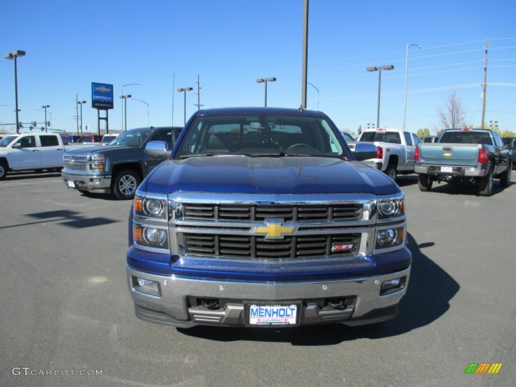 2014 Silverado 1500 LTZ Z71 Crew Cab 4x4 - Blue Topaz Metallic / Jet Black photo #1