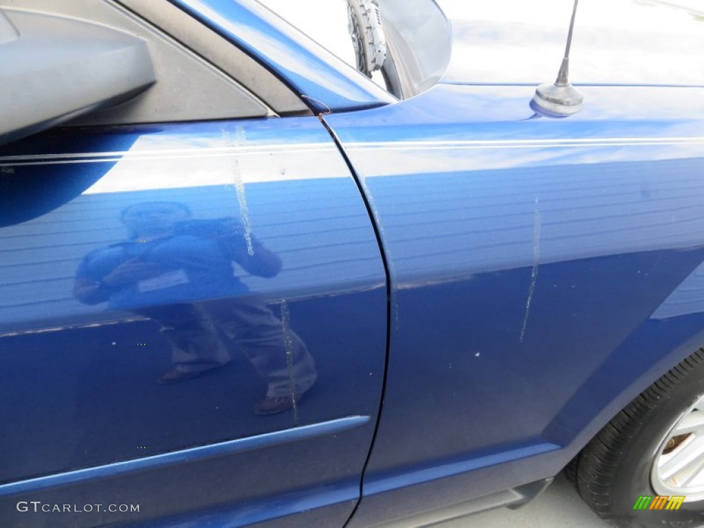 2007 Mustang V6 Premium Convertible - Vista Blue Metallic / Dark Charcoal photo #16