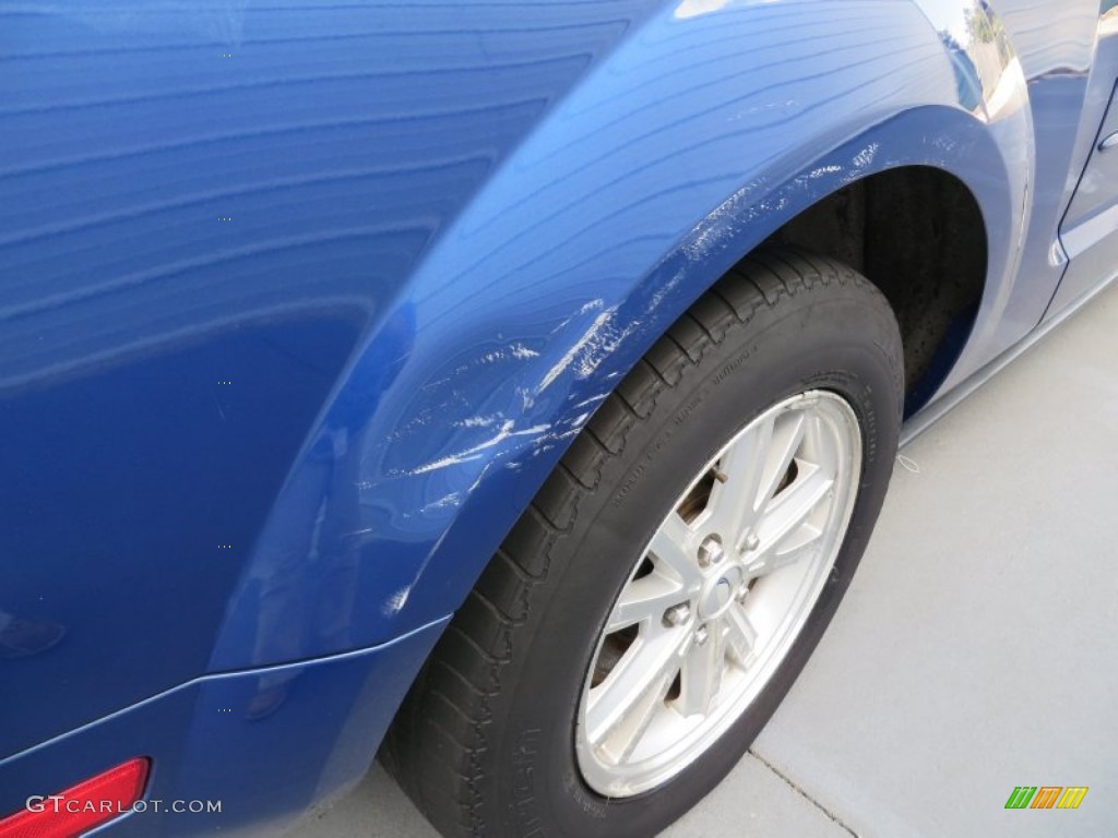 2007 Mustang V6 Premium Convertible - Vista Blue Metallic / Dark Charcoal photo #17