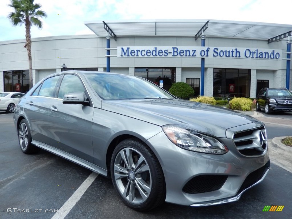 2014 E 350 Sport Sedan - Paladium Silver Metallic / Silk Beige/Espresso Brown photo #1