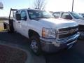 Summit White 2014 Chevrolet Silverado 3500HD WT Crew Cab Dual Rear Wheel 4x4