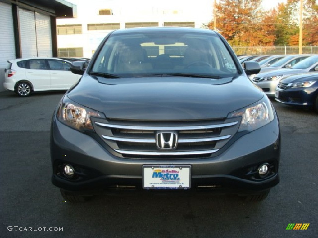 2012 CR-V EX 4WD - Polished Metal Metallic / Gray photo #2