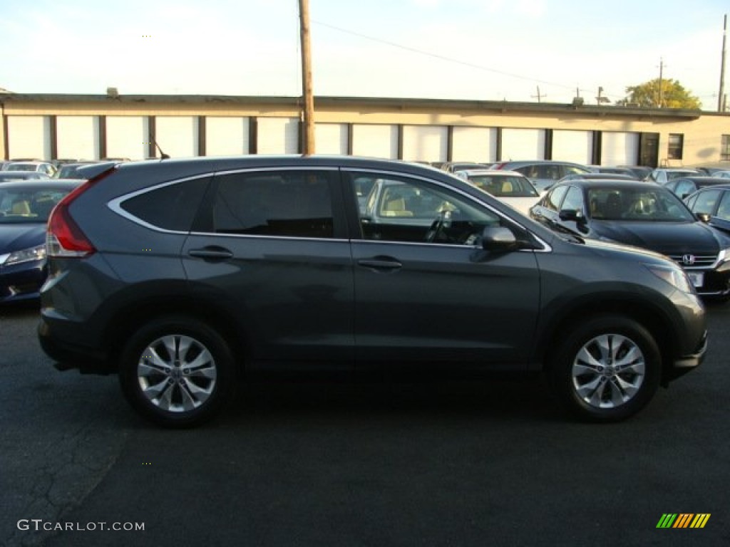 2012 CR-V EX 4WD - Polished Metal Metallic / Gray photo #3