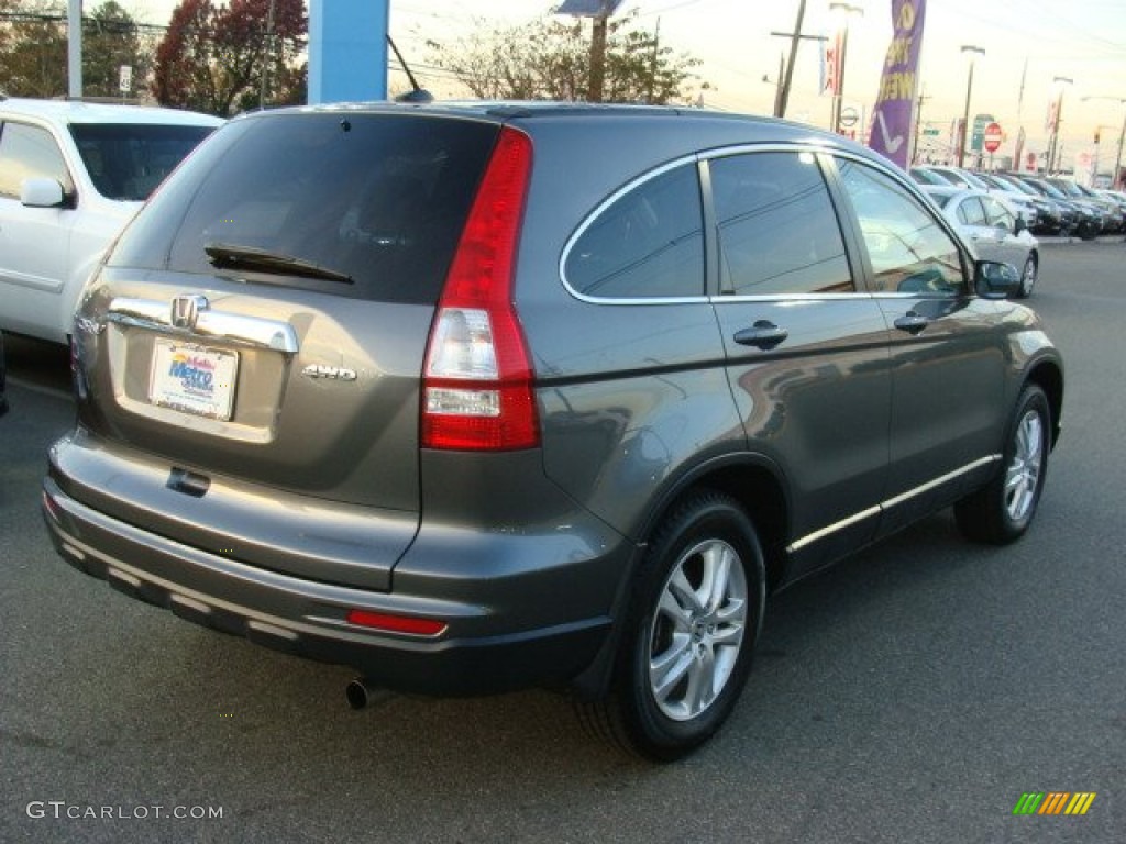 2011 CR-V EX-L 4WD - Polished Metal Metallic / Black photo #4