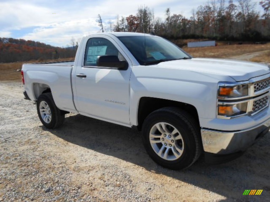 2014 Silverado 1500 LT Regular Cab - Summit White / Jet Black/Dark Ash photo #3