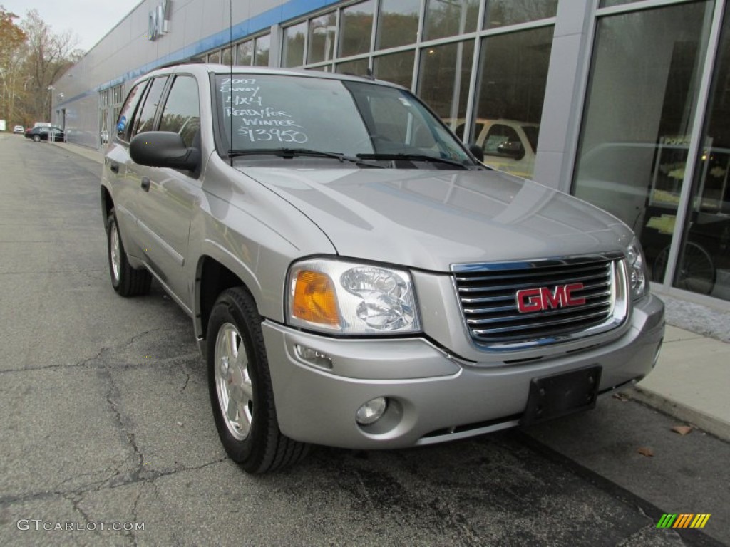 2007 Envoy SLE 4x4 - Silver Mist Metallic / Light Gray photo #9