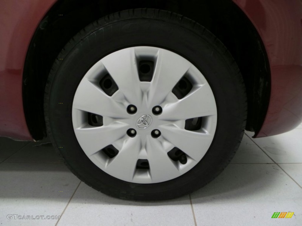 2009 Yaris 5 Door Liftback - Carmine Red Metallic / Dark Charcoal photo #21