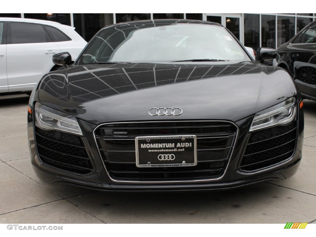 2014 R8 Coupe V8 - Phantom Black Pearl / Black photo #2