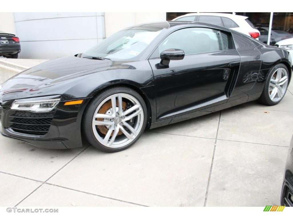 2014 R8 Coupe V8 - Phantom Black Pearl / Black photo #5