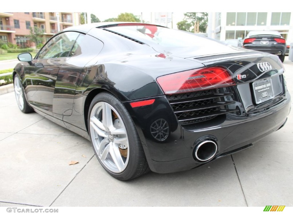 2014 R8 Coupe V8 - Phantom Black Pearl / Black photo #7