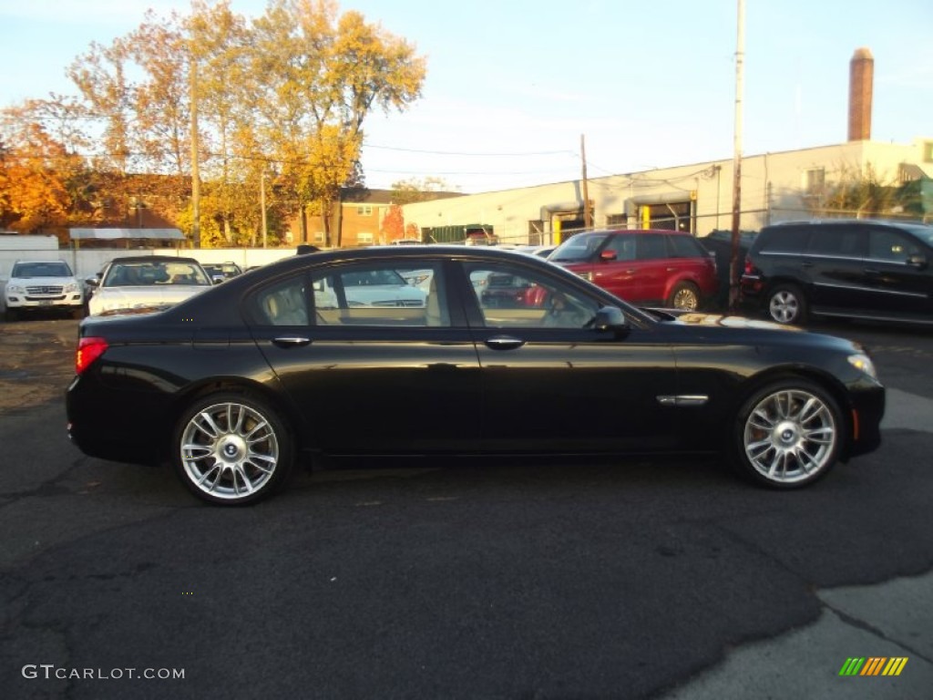 Black Sapphire Metallic 2010 BMW 7 Series 750Li xDrive Sedan Exterior Photo #87534377
