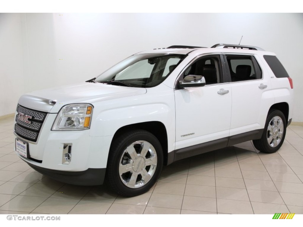 2011 Terrain SLT AWD - Olympic White / Jet Black photo #3