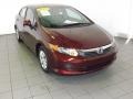 Crimson Pearl - Civic LX Sedan Photo No. 1