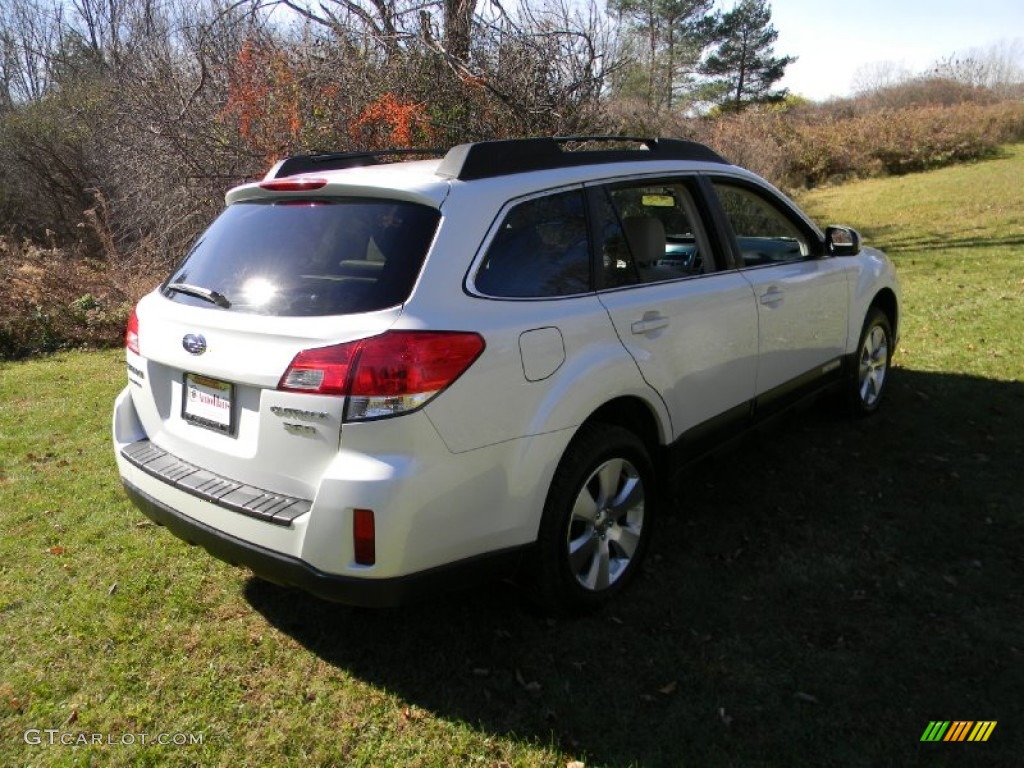 2010 Outback 3.6R Limited Wagon - Satin White Pearl / Warm Ivory photo #7