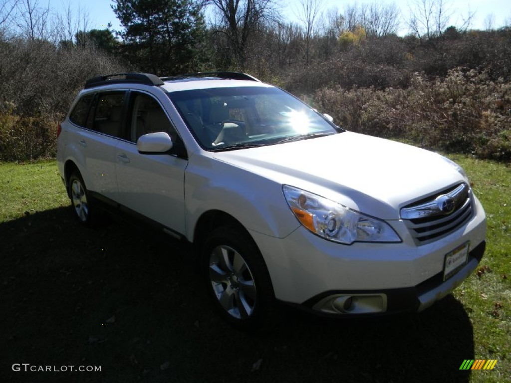 2010 Outback 3.6R Limited Wagon - Satin White Pearl / Warm Ivory photo #9