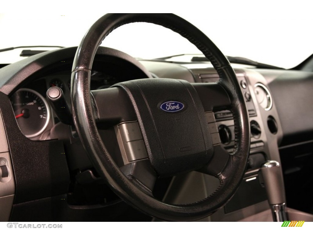 2004 F150 XLT SuperCrew 4x4 - Black / Black/Medium Flint photo #5
