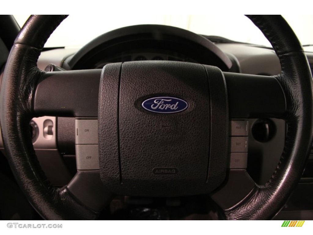 2004 F150 XLT SuperCrew 4x4 - Black / Black/Medium Flint photo #6