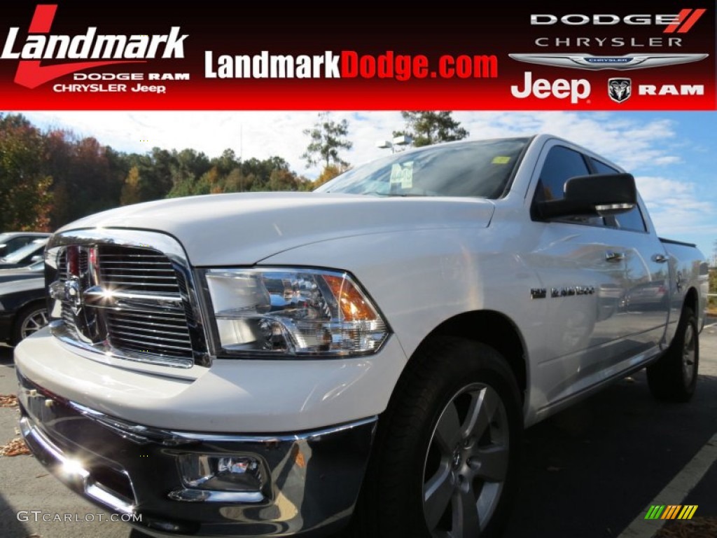 2011 Ram 1500 Big Horn Crew Cab - Bright White / Dark Slate Gray/Medium Graystone photo #1