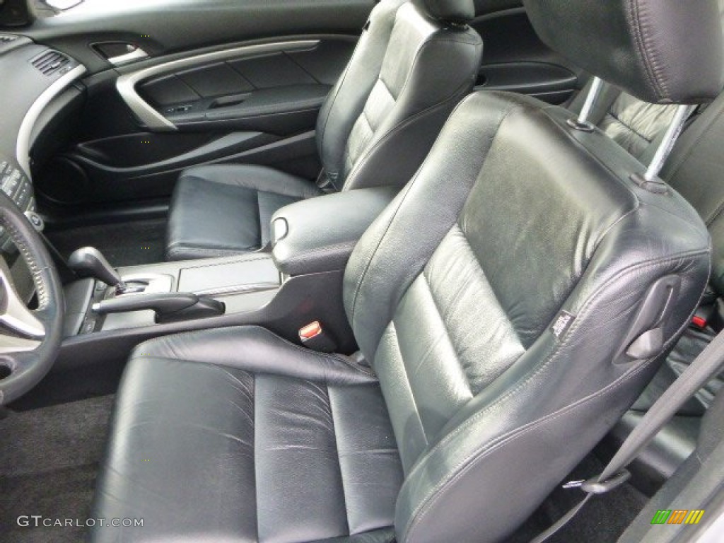 2011 Accord EX-L V6 Coupe - Alabaster Silver Metallic / Black photo #14