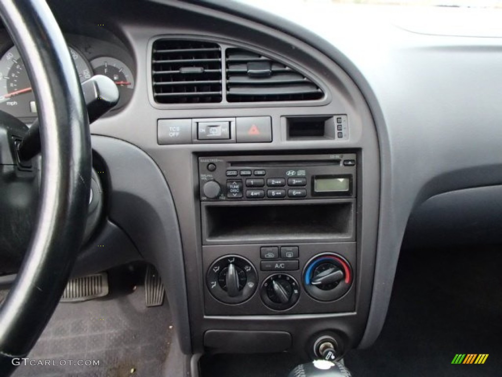 2002 Elantra GT Hatchback - Carbon Blue / Dark Gray photo #11