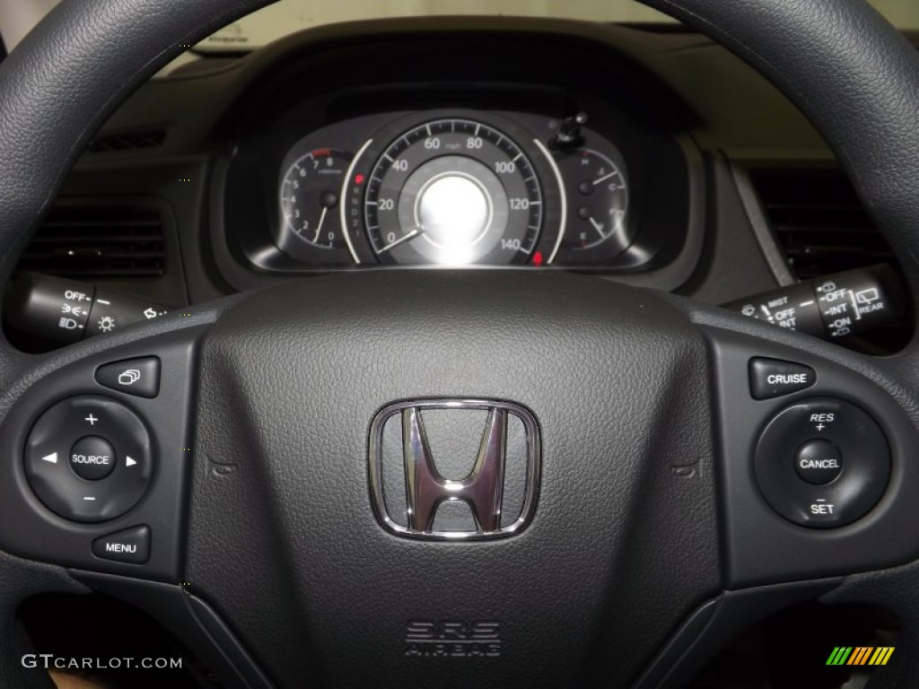 2014 CR-V LX - Basque Red Pearl II / Gray photo #16